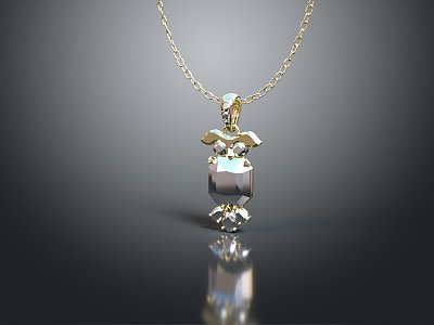 Modern Necklace Tianzhu Necklace Ornament Jewelry model