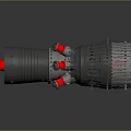 modern engine jet engine jet engine 3d model