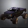 Rugged Rocky Terrain Suitable For Off Road Trucks With Large Tires