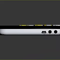 Television Remote Control With Black Body White And Yellow Buttons And Central OK Button Design