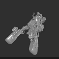 3D Model Futuristic Motorcycle With Complex Mechanical Structure And Detailed Parts