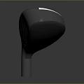 Modern Black Golf Club Head Featuring Blue White Accents Sleek Design For Daily Use