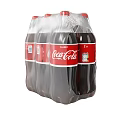 Coca-Cola Classic 2 Liter Plastic Bottles 4 Pack Refreshment Drink 3d model