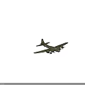 Military Fighter Jet With Four Propeller Engines And Green Camouflage Design