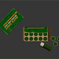 Bulk Shot BB Shot Shells in Green Box With Loose Ammunition Rounds