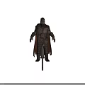 Armored Warrior Character With Beast Inspired Armor And Mythical Creature Details