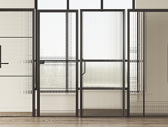 Modern sliding door 3d model