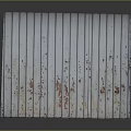 Weathered White Corrugated Metal Sheet With Red And Brown Rust Spots 3d model