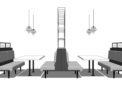 Modern Card Seat Sofa Card Seat 3d model