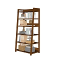 Modern Storage Rack Decorative Shelf Bookshelf 3d model