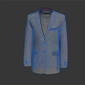 Elegant Beige Single Breasted Suit Jacket With Red Collar And Pockets
