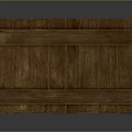 Rustic Wooden Crate With Diagonal Plank And Natural Wood Grain