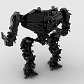 Lego toy secret battle robot mechanical warrior 3d model