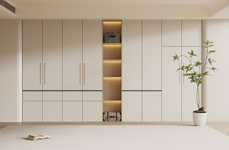 Bedroom Wardrobe Cloakroom Wardrobe Finished Wardrobe Children's Room Wardrobe Solid Wood Wardrobe 3d model