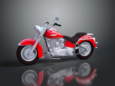 Modern motorcycle two-wheeled motorcycle off-road motorcycle road racing motorcycle 3d model