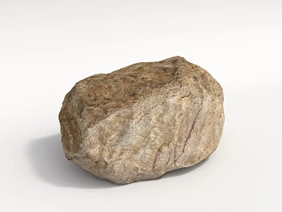 Natural Stone And Wood Decorative Piece With Rustic Texture And Solid Structure 3d model