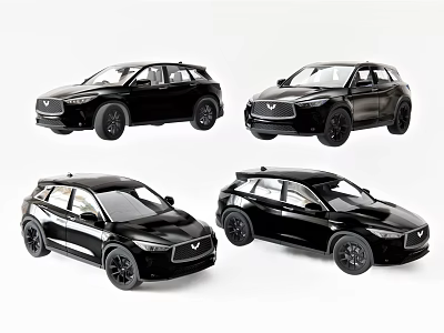 Black SUV Car Models Featuring Modern Sleek Exterior Design and Stylish Look 3d model