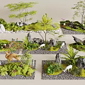 Other Natural Miniature Scenes Featuring Green Plants Stones Deer Moss And Ferns