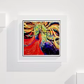 Abstract Painting With Vibrant Colors And Flowing Lines For Modern Wall Art