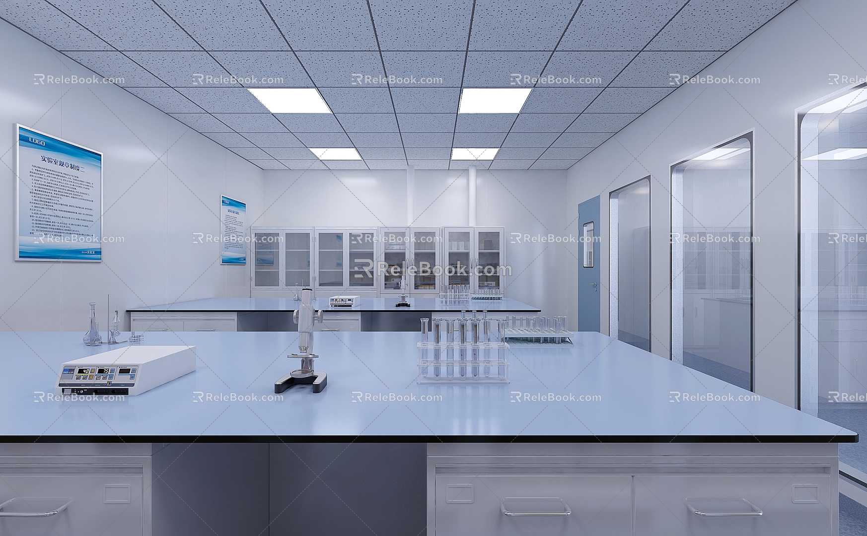 Modern Laboratory Environmental Physics Laboratory 3d model