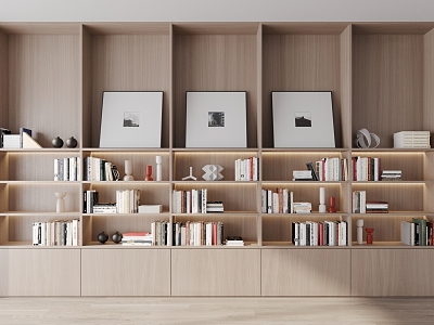 Modern bookcase model