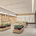 Bright Spacious Specialty Store Interior With Organized Shelves And Displayed Products