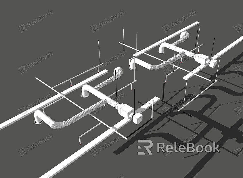 Industrial LOFT Pipe Ceiling Decoration Construction Equipment Fire Sprinkler model