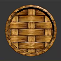 Handmade Woven Storage Basket With Cylindrical Shape And Natural Wicker Material For Home Living