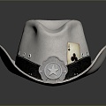 Cowboy Hat Fashion Cowboy Hat Western Cowboy Hat Men's Cowboy Hat Sun Hat American Cowboy Hat 3d model