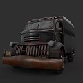 Old Vintage Rusty Truck With Classic Design Aged Exterior And Weathered Details
