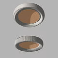 Modern White Ceiling Light Featuring Sleek Textured Design And Bright Illumination 3d model