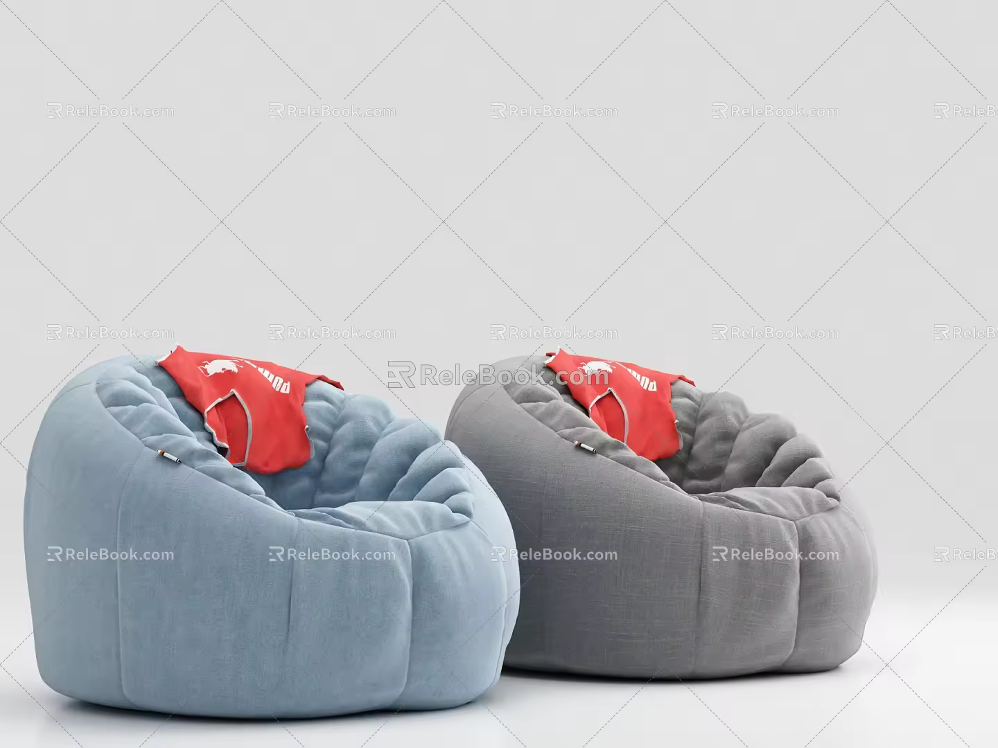Modern Lazy Sofa Doudou Soft Bag 3d model