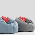 Modern Lazy Sofa Doudou Soft Bag 3d model