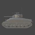 Highly Detailed Tank 3D Model Wireframe Design With Military Vehicle Features