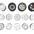 Car Wheel Rims With Various Stylish Designs And Different Patterns For Vehicles