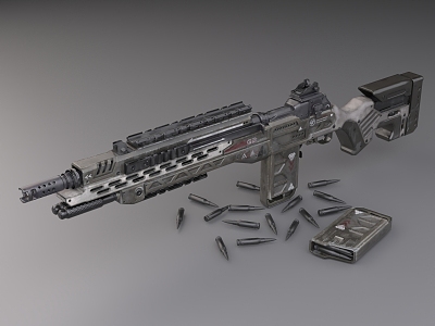 Machine Gun Machine Gun Weapons Firearms 3d model