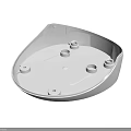 Other White Plastic Component With Round Base And Multiple Mounting Holes