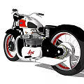 Modern Motorcycle 3d model