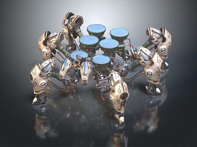 Industrial LOFT Robot Mechanical Monster Machine Dinosaur Mechanical Dinosaur Mechanical Monster 3d model