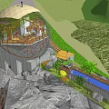 Modern Spherical Detached Villa with Swimming Pool and Lush Greenery on Hillside