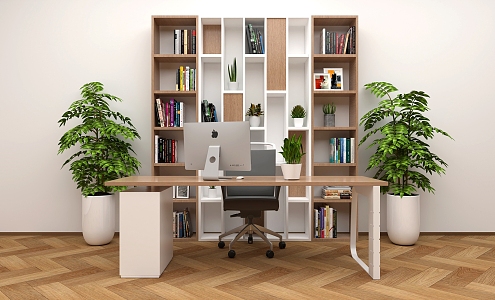 Office Desk and Chair 3d model