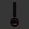 JBL Brand Black Over Ear Headphones With Red Accent Strips Design