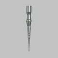 Stainless Steel Precision Medical Instrument With Stepped Cylindrical Design And Sharp Tip