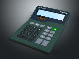 Modern Calculator Electronic Calculator Casio Calculator 3d model