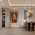 Modern Restaurant Interior With Open Dining Space Pendant Lights Light Wooden Floor And White Walls