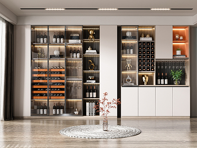 Modern Wine Cabinet 3d model