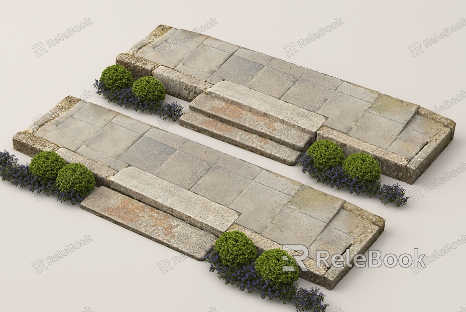 Chinese Stone Steps Stone Steps model