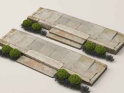 Chinese Stone Steps Stone Steps model