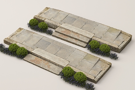 Chinese Stone Steps Stone Steps 3d model