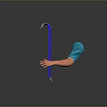 Professional Blue Metal Hardware Tool With Ergonomic Handle And Arm Like Design